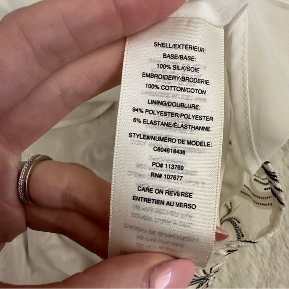 Alice + Olivia Janelle Embroidered Silk Dress | NWT - Picture 6 of 8